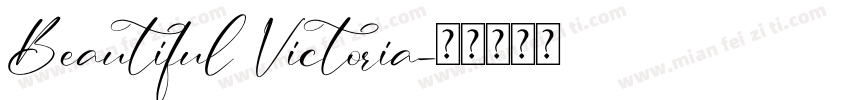 Beautiful Victoria字体转换